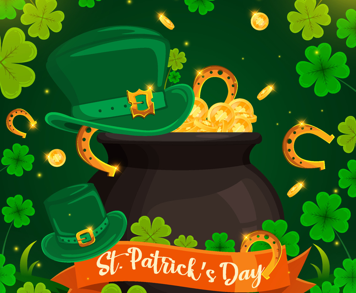 St Patricks Day Hat Illustration