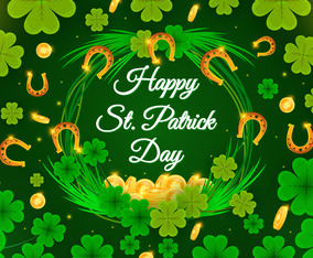 St Patrick's Day Shamrock Clover Background