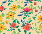 Seamless Pattern Spring Floral Background