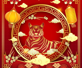 Chinese New Year of The Tiger Concept