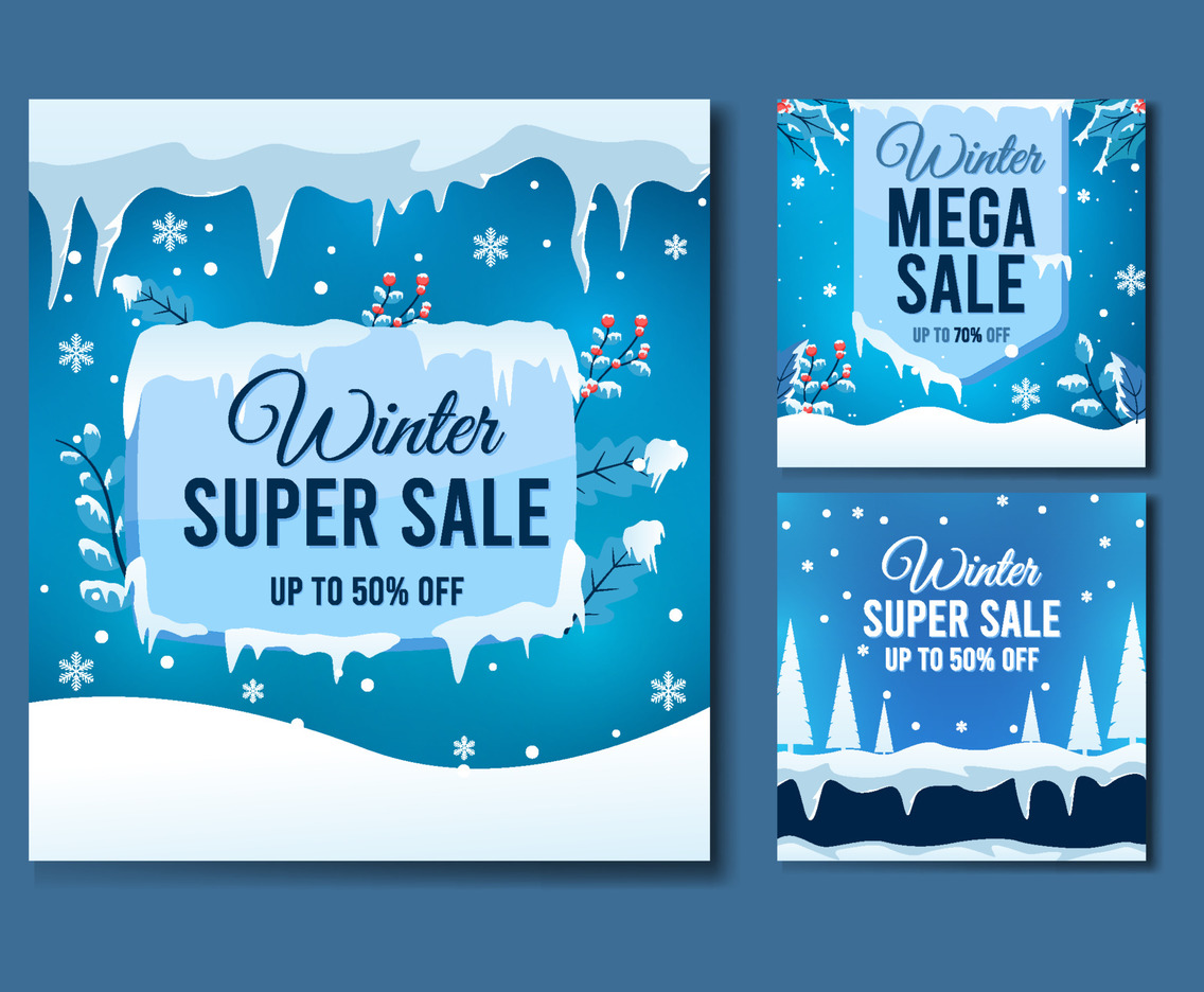Social Media Post Winter Sale Post