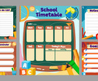 Template of School Table Pages