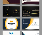 Template of Business Card Set