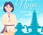 Nyepi Day Concept
