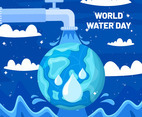 Awareness Water Day Concept