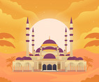 Desert Mosque Background