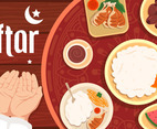 Iftar Food Background