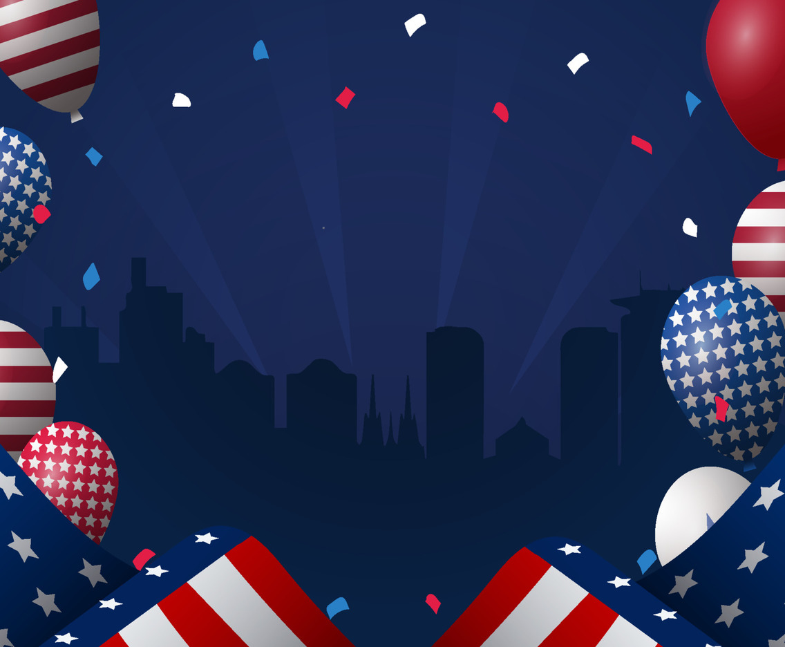 4th Of July Patriotism Background Vector Art & Graphics 