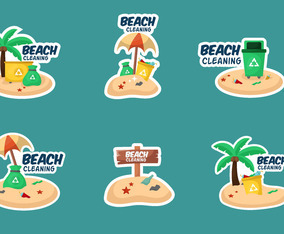 Beach Cleaning sticker