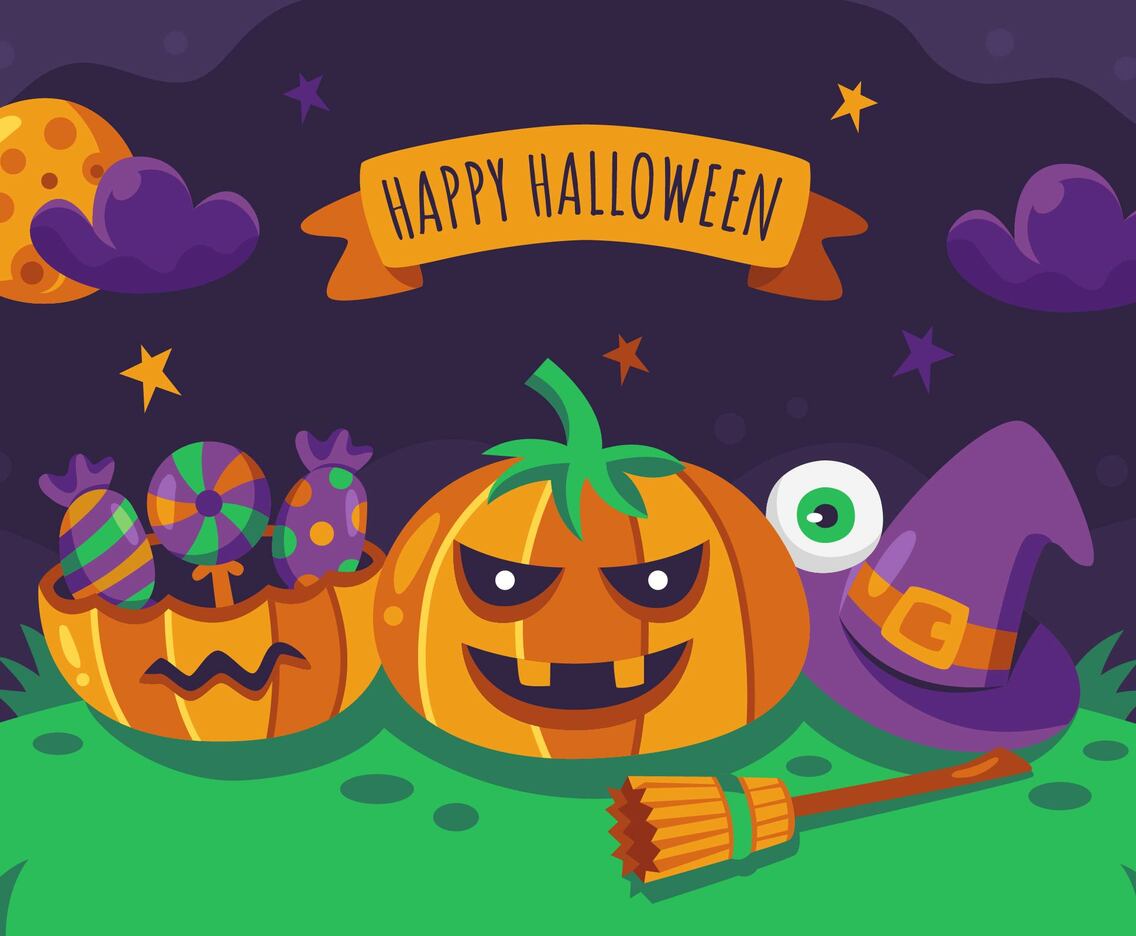 Happy Halloween Night Pumpkins