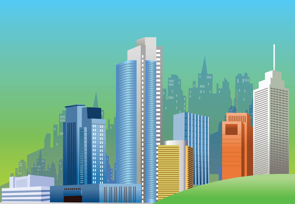 City Skyline Vector Graphics