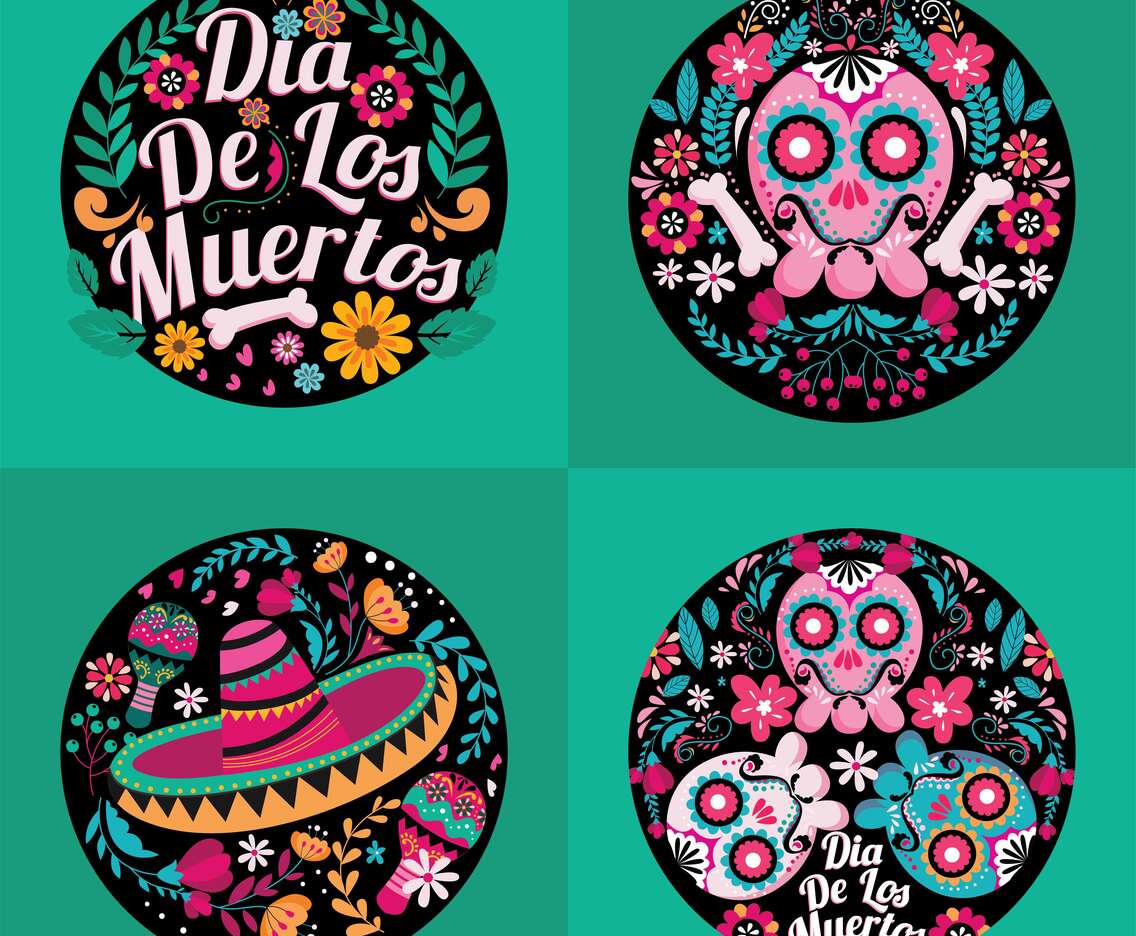 Dia de Los muertos Sticker