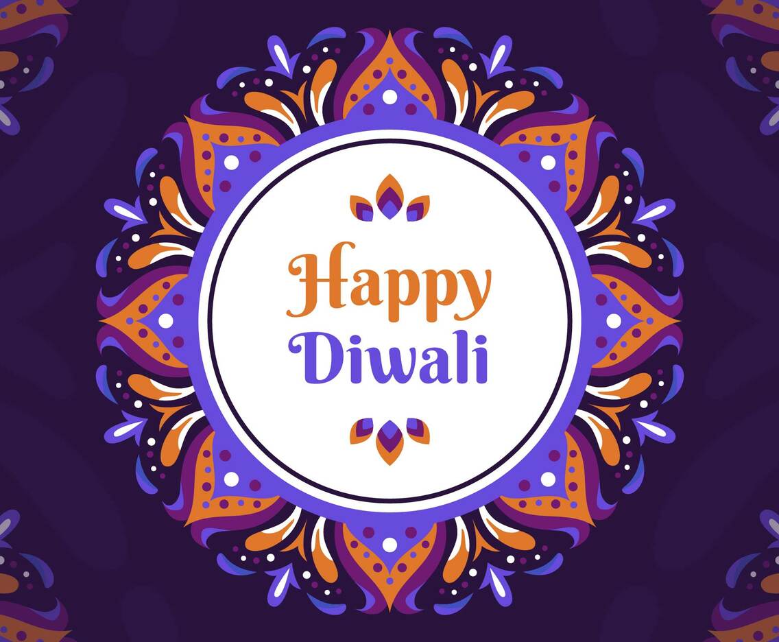 Floral Inspired Rangoli For Diwali