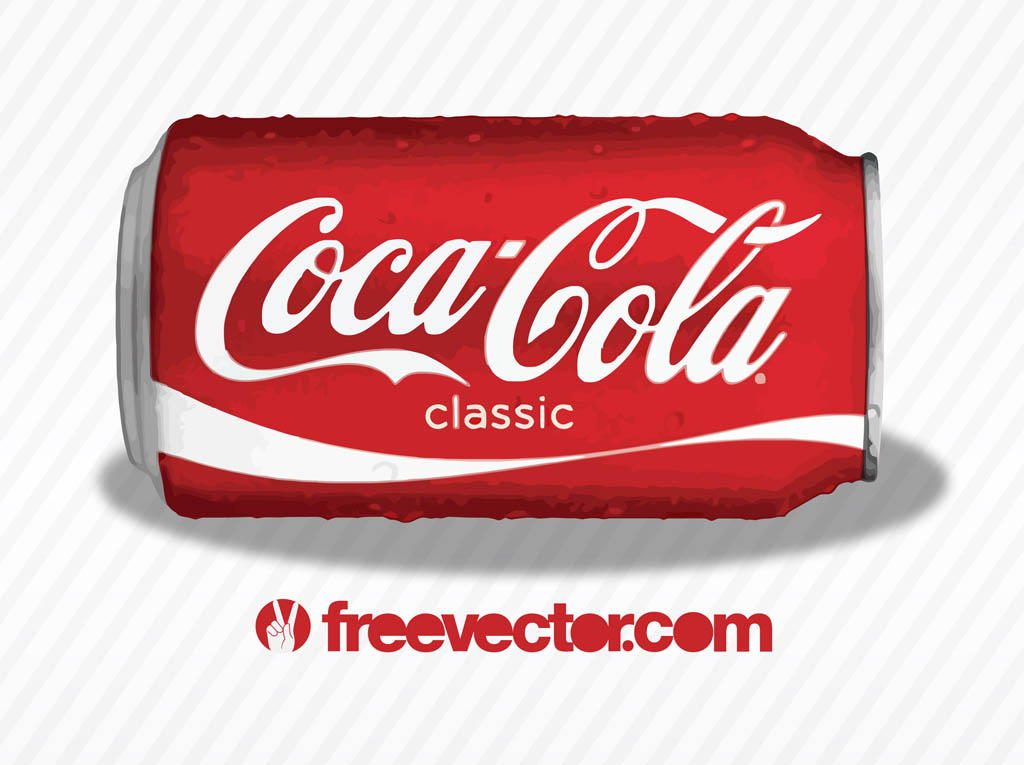 Coca Cola Classic Can Vector Art Graphics Freevector
