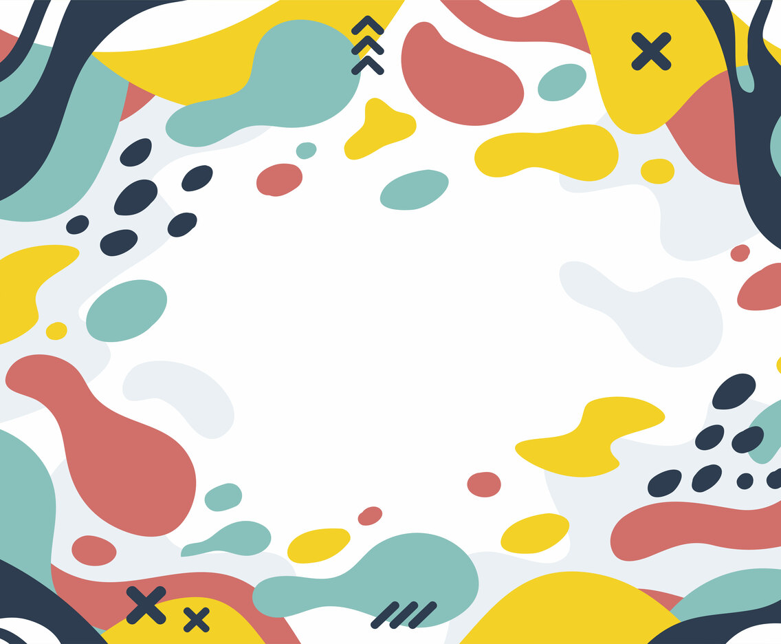 Flat Colorful Abstract Liquid Background