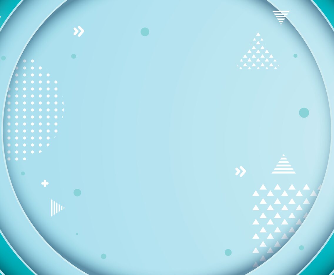 Circle Blue Dimension with White Geometric Accents