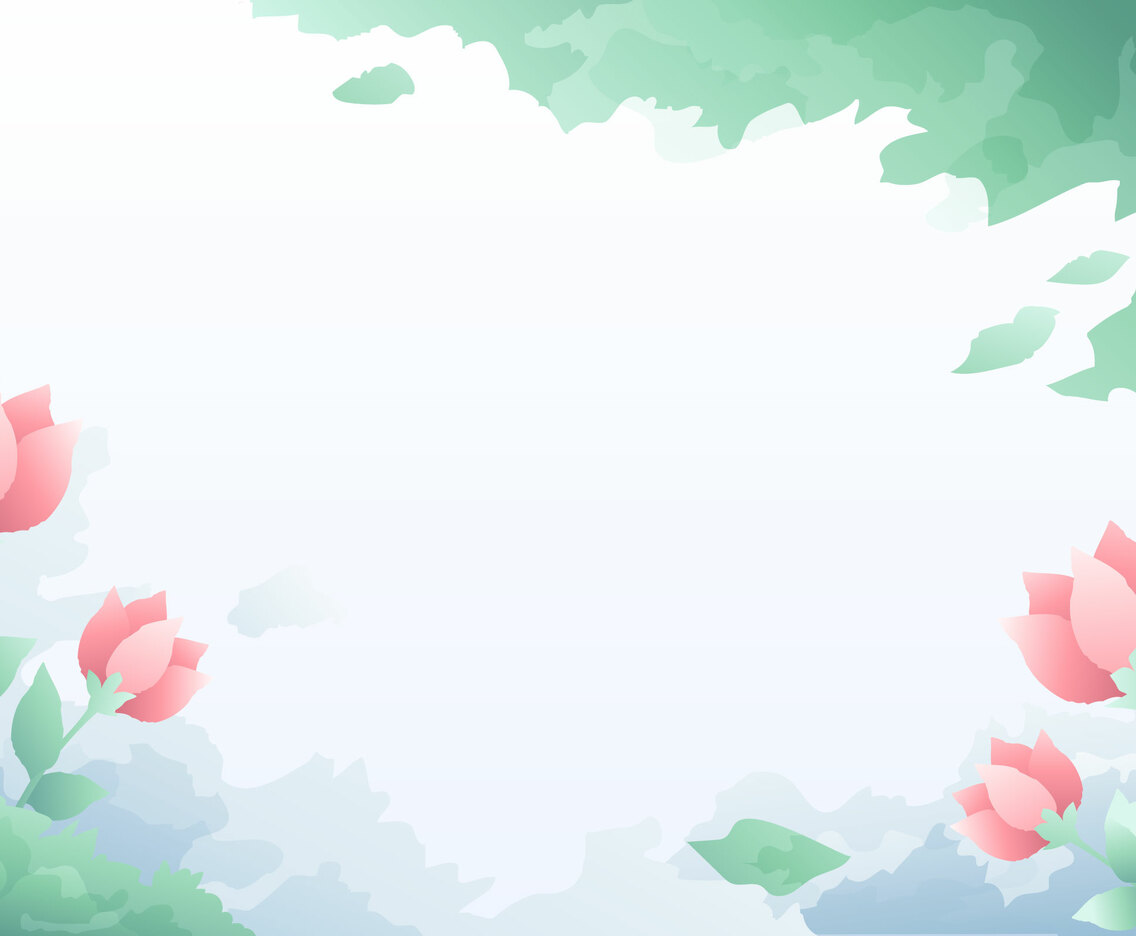 Rose Faux Waterolor Background