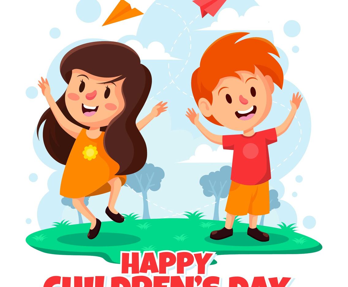 A couple of happy children on Children Day
