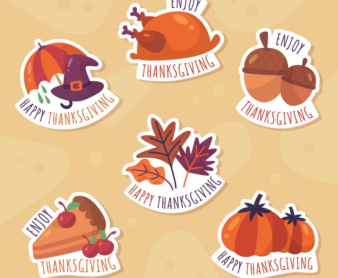 Thanksgiving Funny Stickers