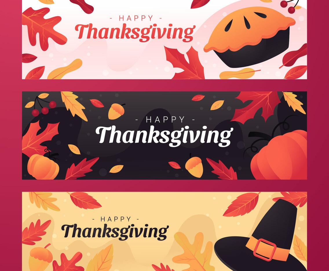 Happy Thanksgiving day set