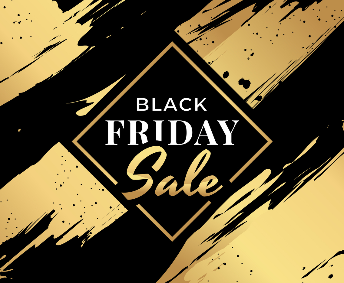 Black and Gold Aesthetic for Black Friday Sale