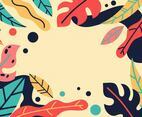Abstract colorful leaves
