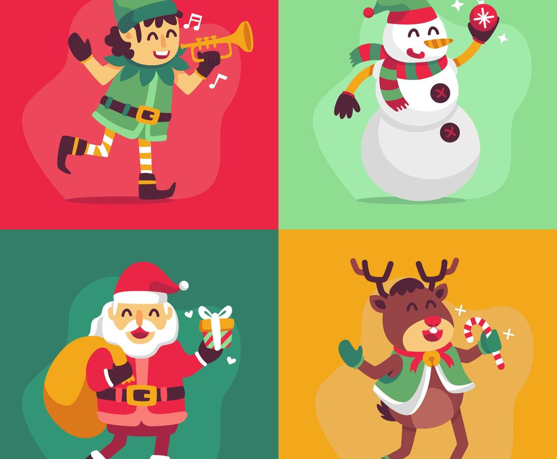 Santa and The Helper Character Collections