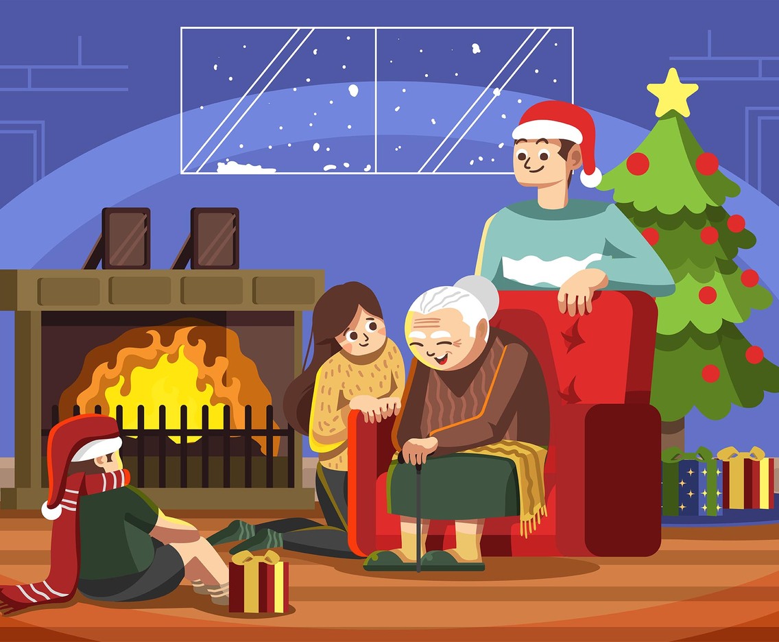 Quality Time With Grandma on Christmas