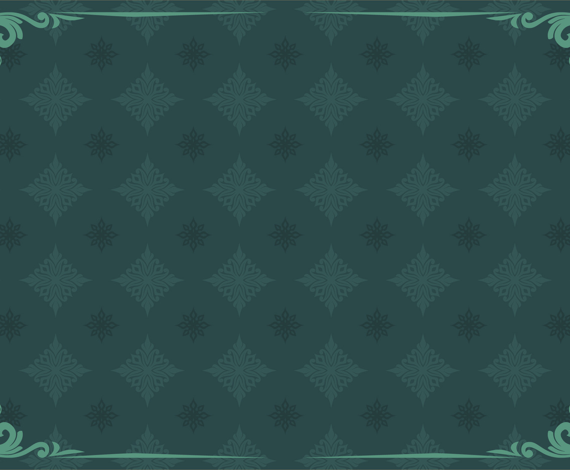 Ornamental Green Vintage Background