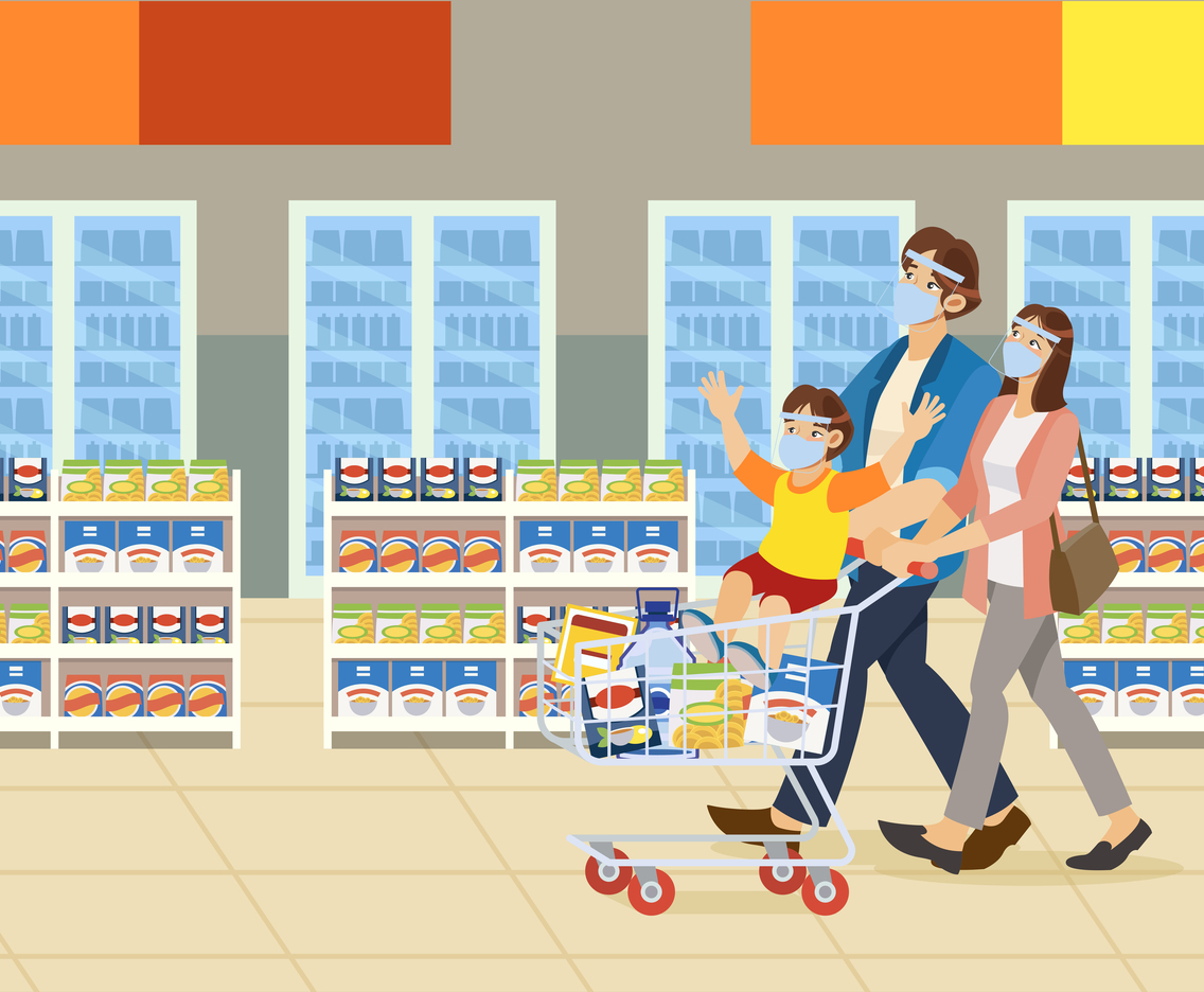 Grocery Shopping With Family