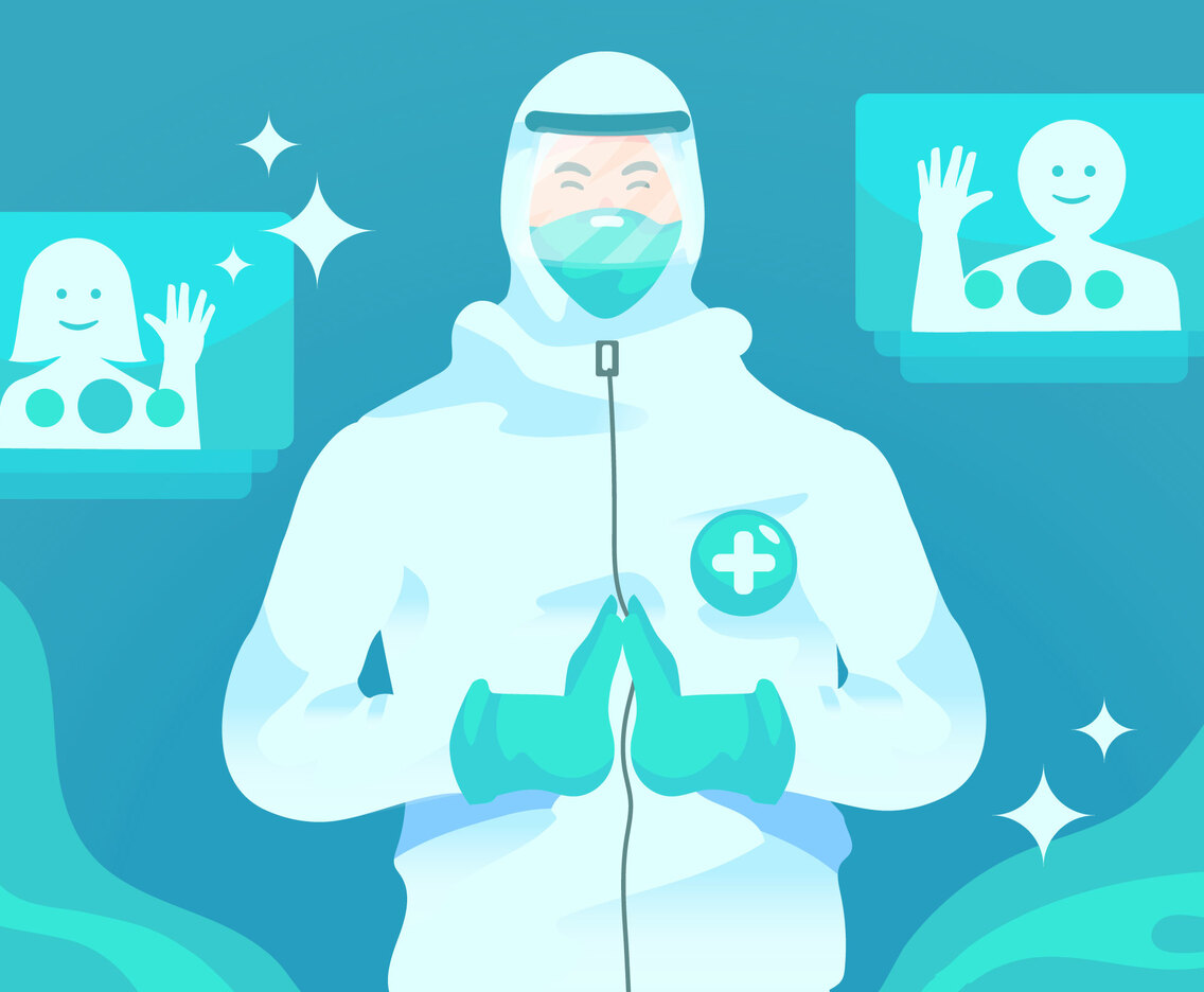 Health and Medical Officer Thank You Concept