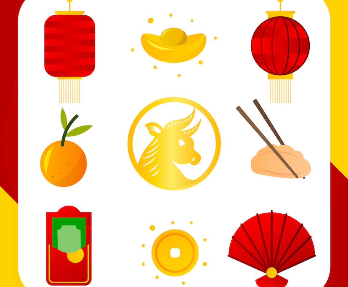 Simple Chinese New Year Icon Collection