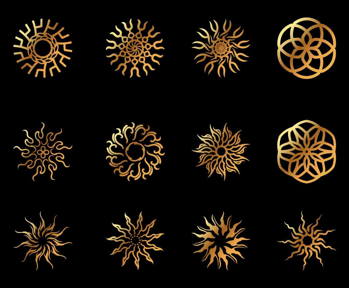 Fancy Gold Circular Logo