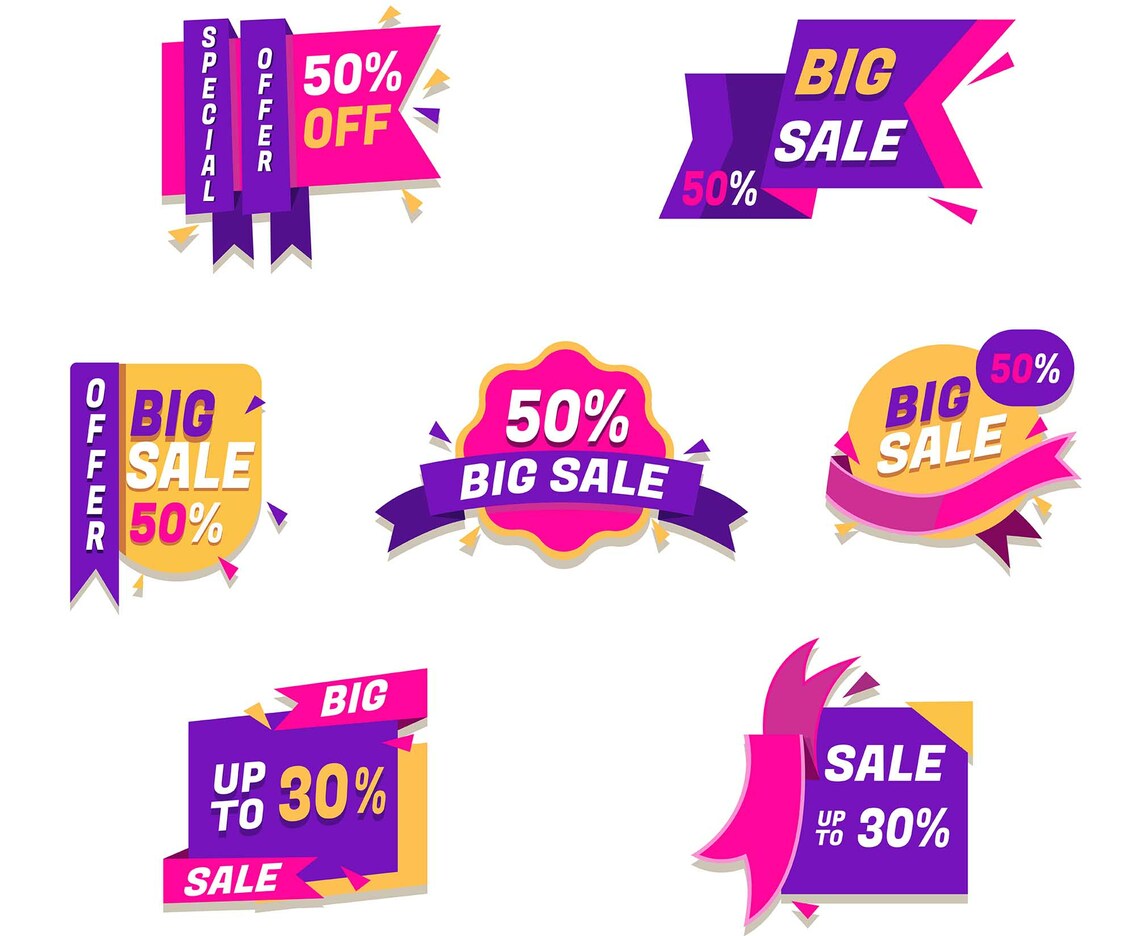 Special Offer in Ribbon Label