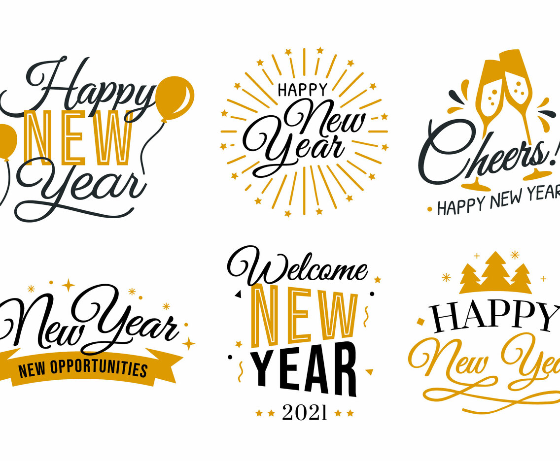 Happy New Year Calligraphy Greetings