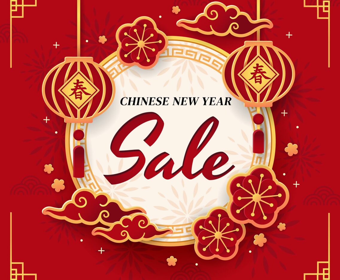 Chinese New Year Holiday Sale Poster