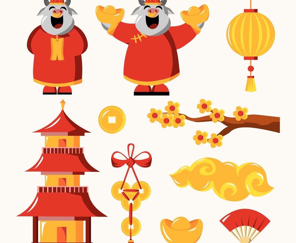Chinese New Year 2021 Element Collection