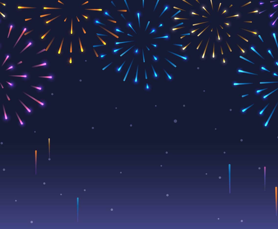 Colorful Fireworks Background