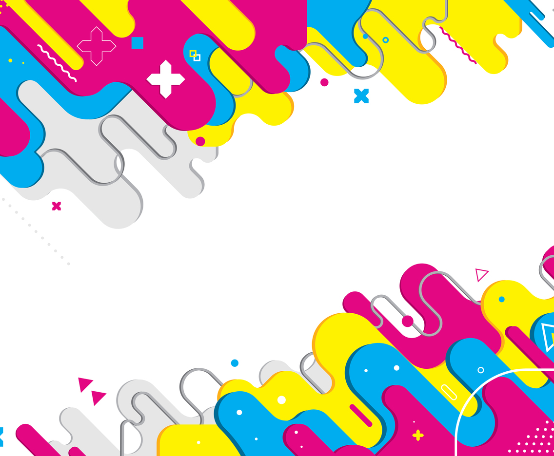 Pop Art Abstract Flat Background