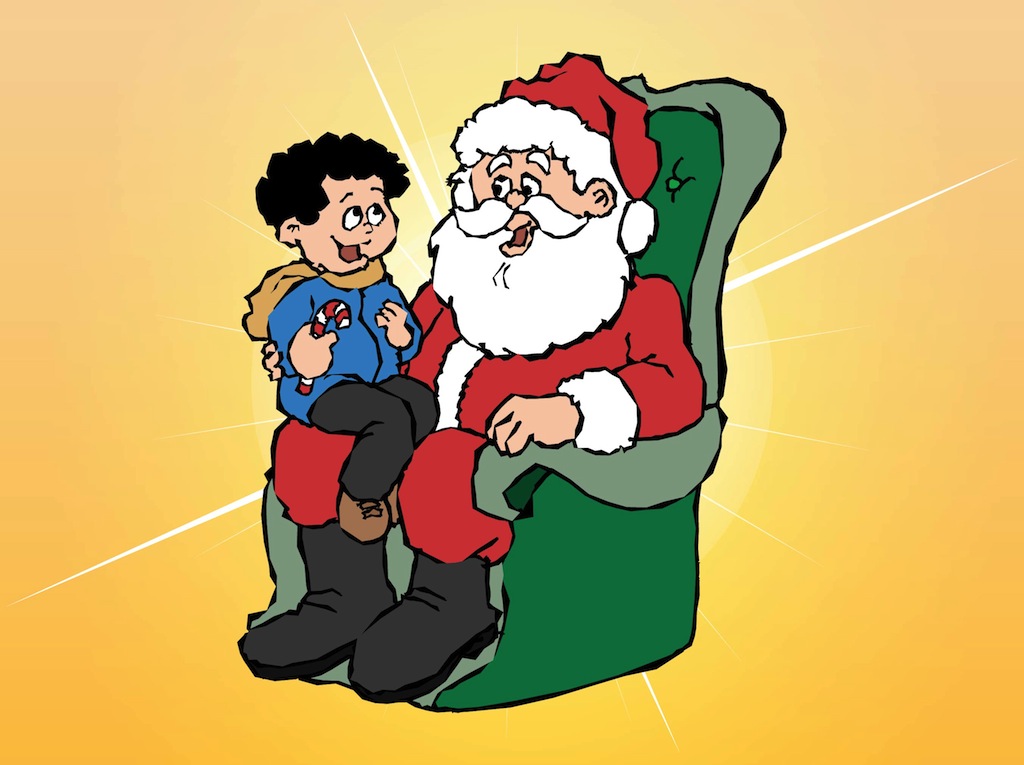 Santa And Kid