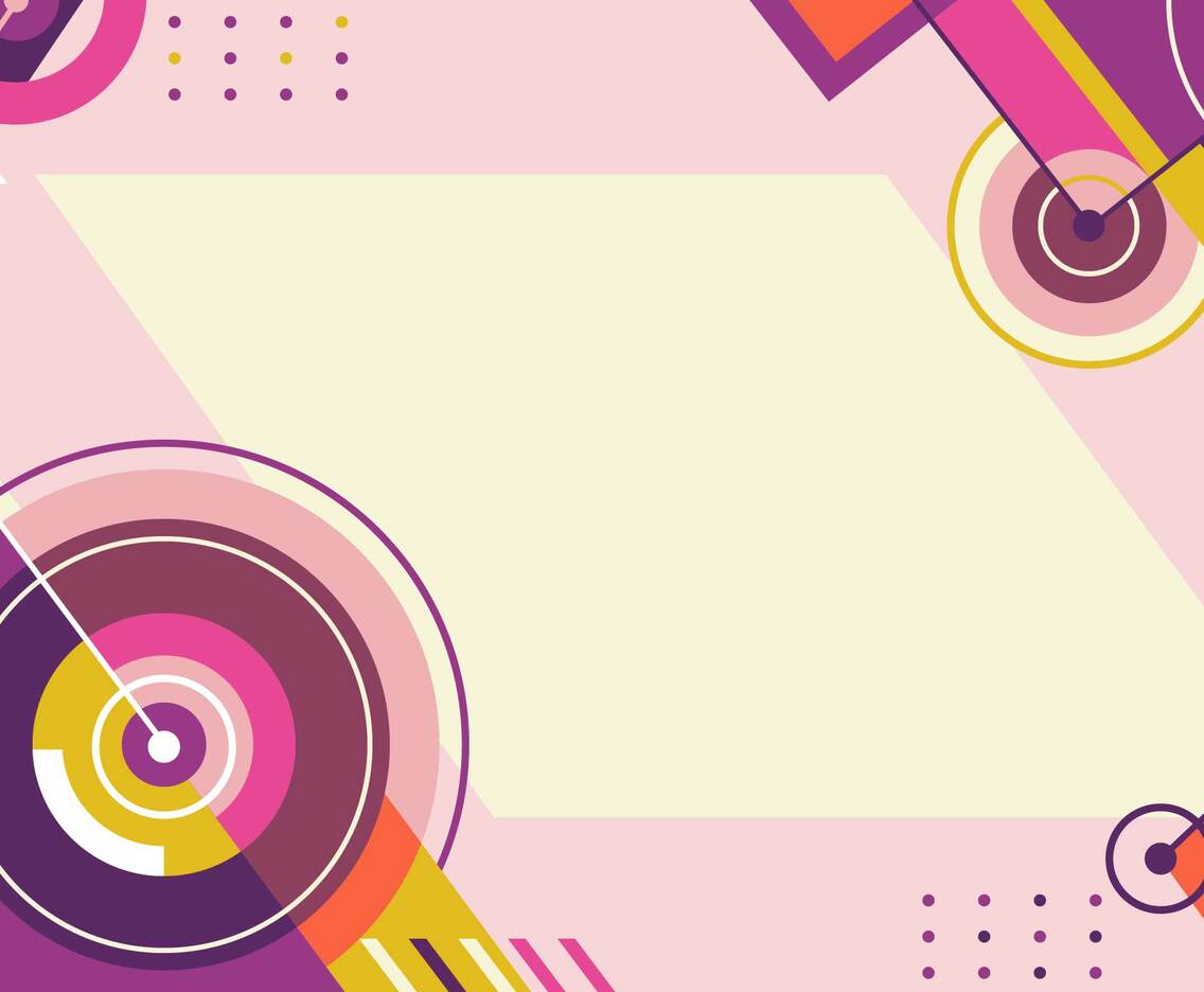 Abstract Sonar Background in Yellow and Purple