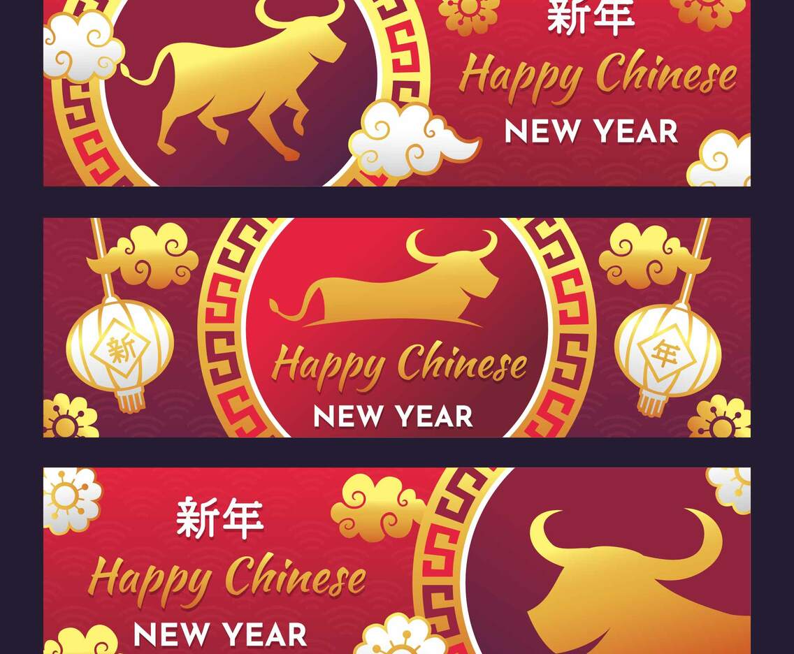 2021 Chinese New Year Banner Set