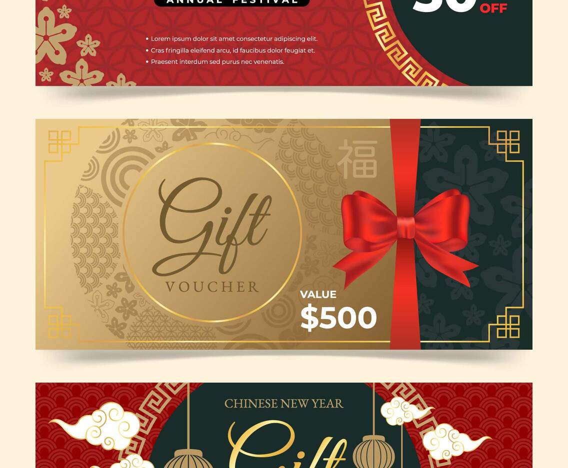 Chinese New Year Vouchers