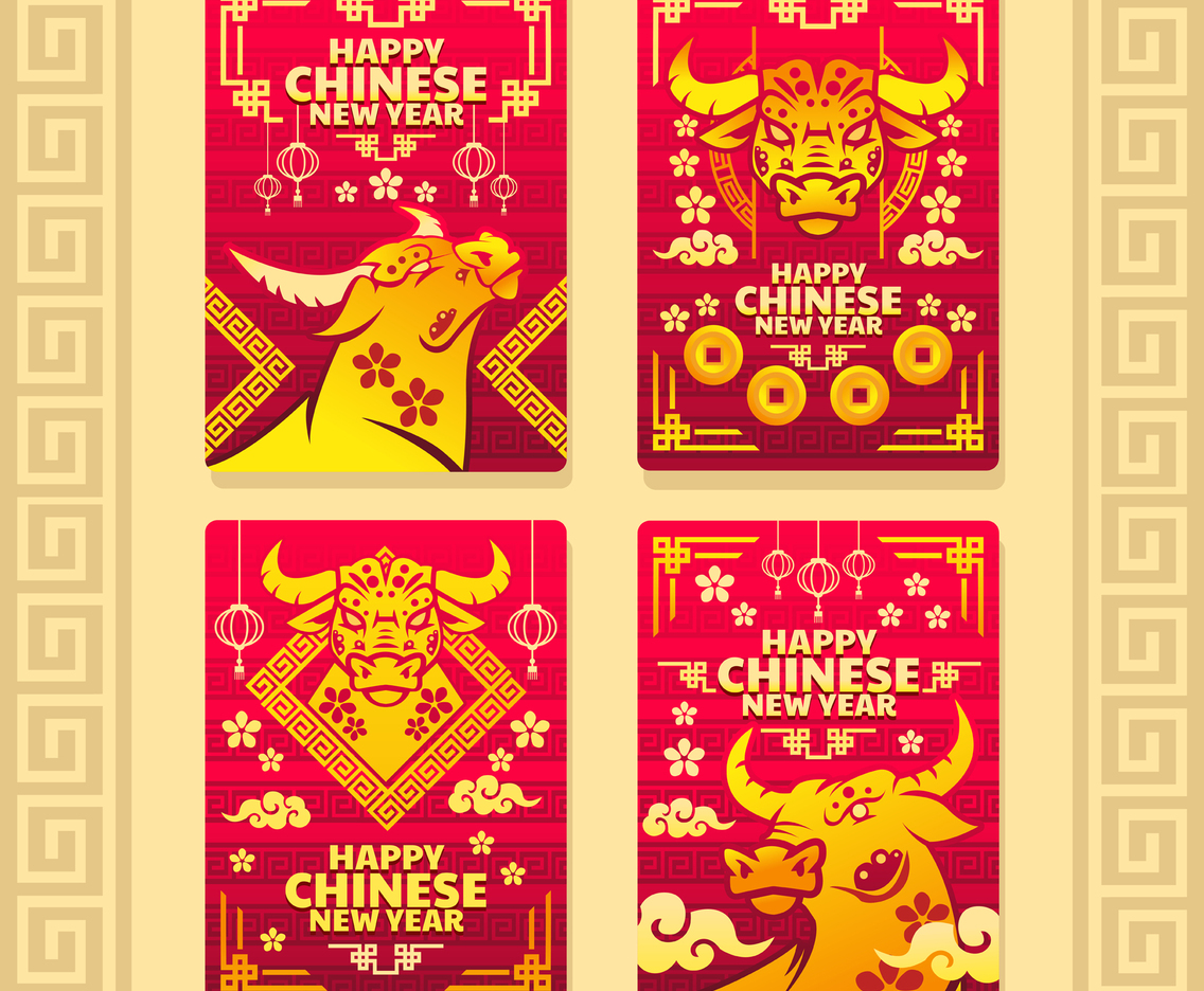 Iconic Golden Ox Lunar New Year