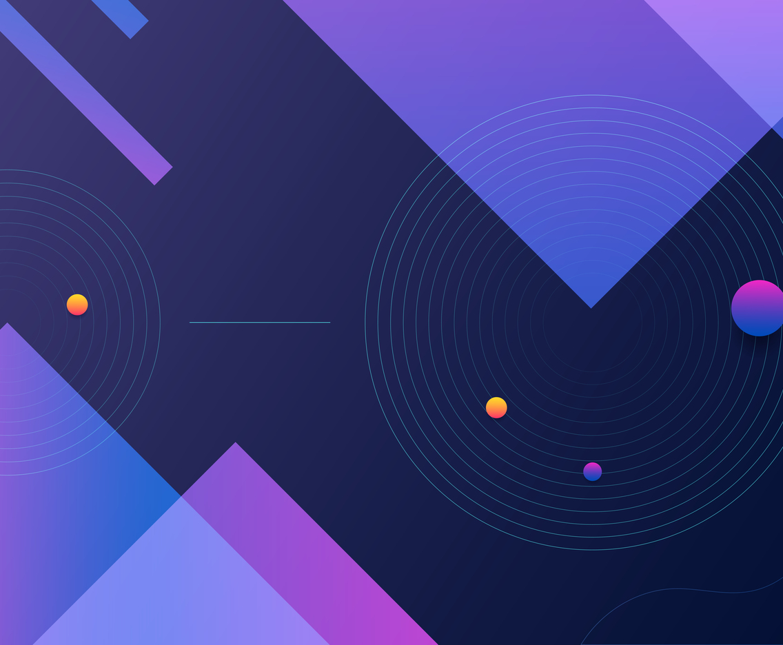 Blue Purple Gradient Geometric Shape