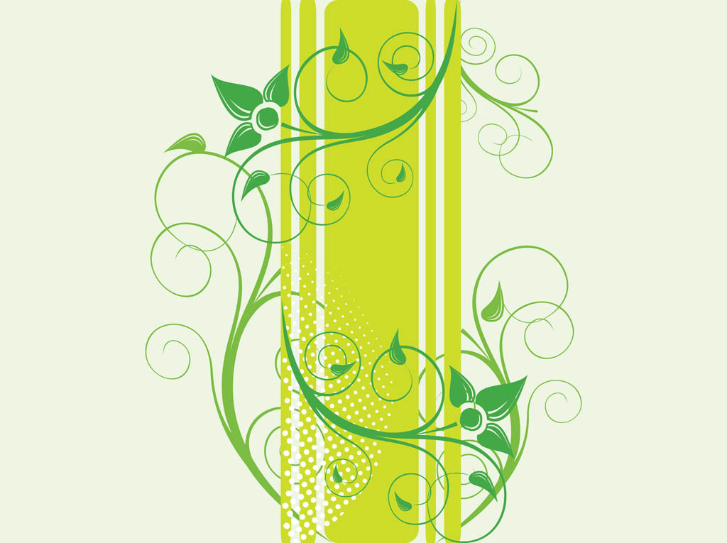 Banner With Plants