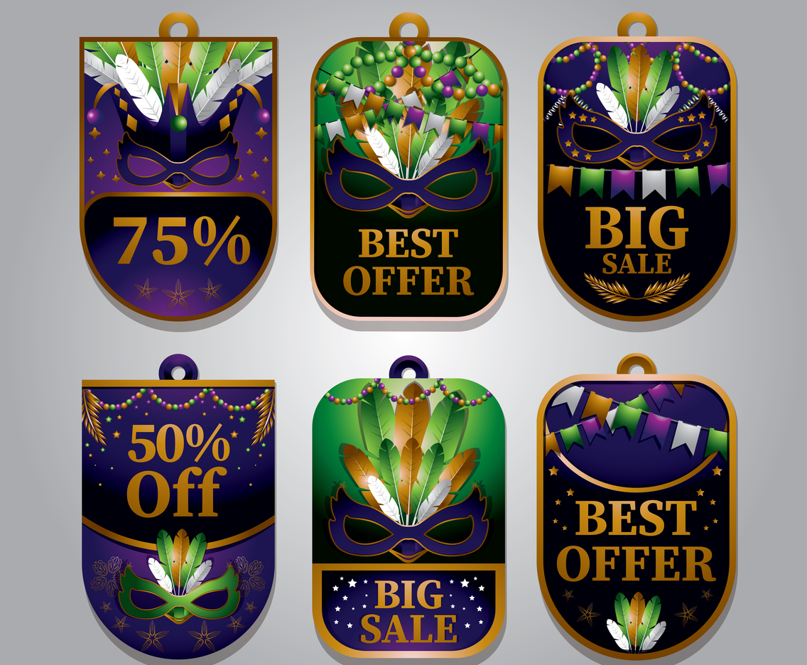 Mardi Gras Label