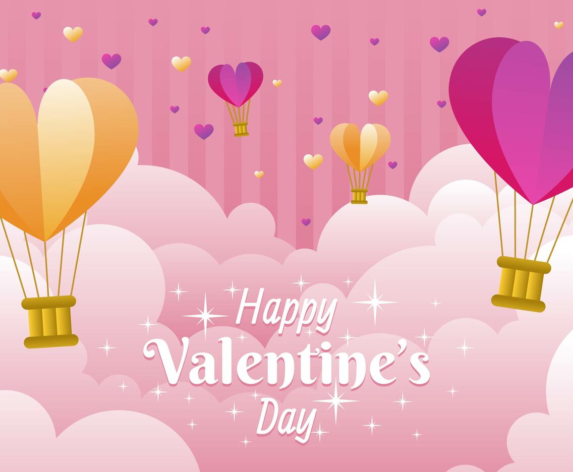 Cloud Valentine Background