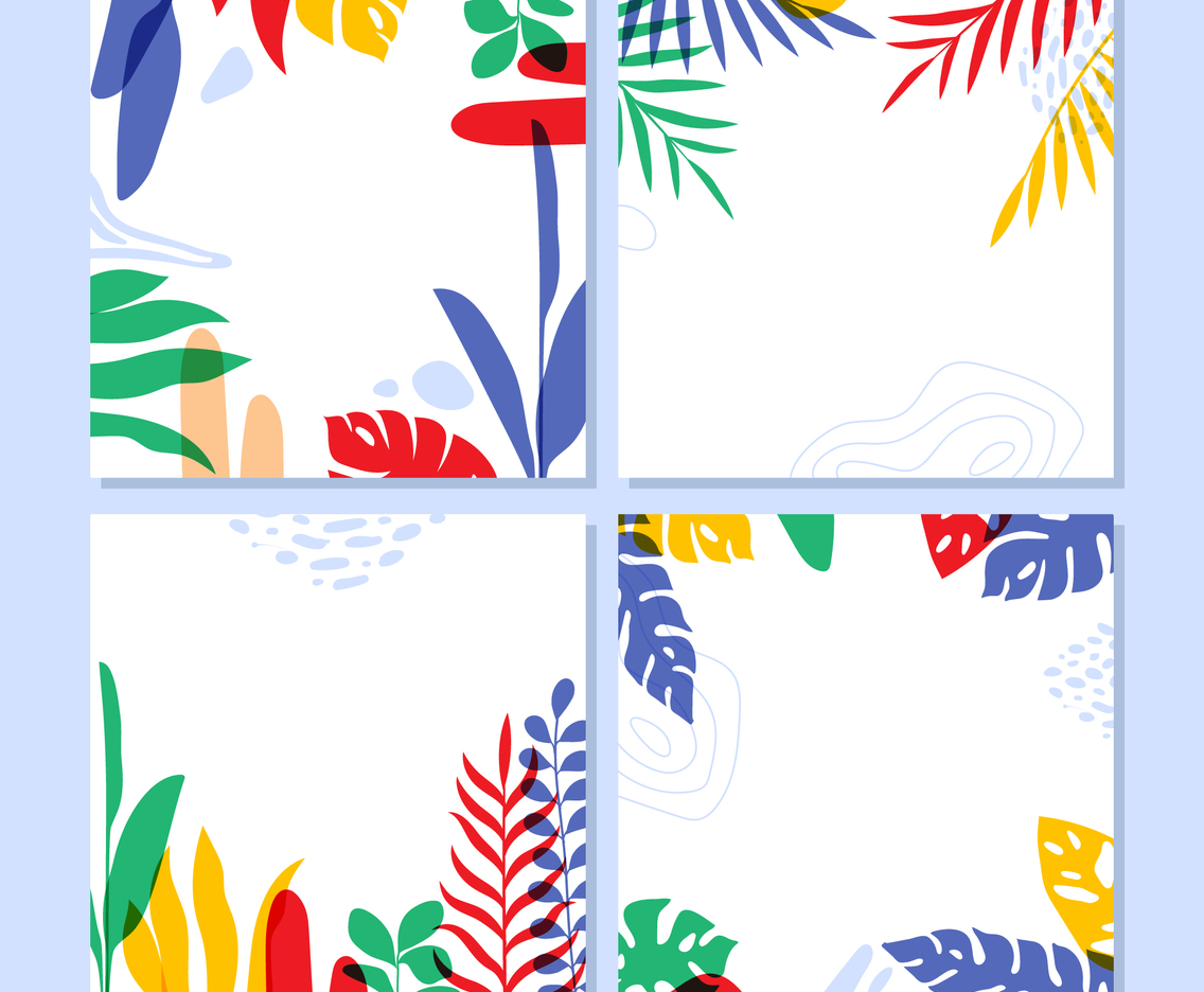 Trendy Floral Background