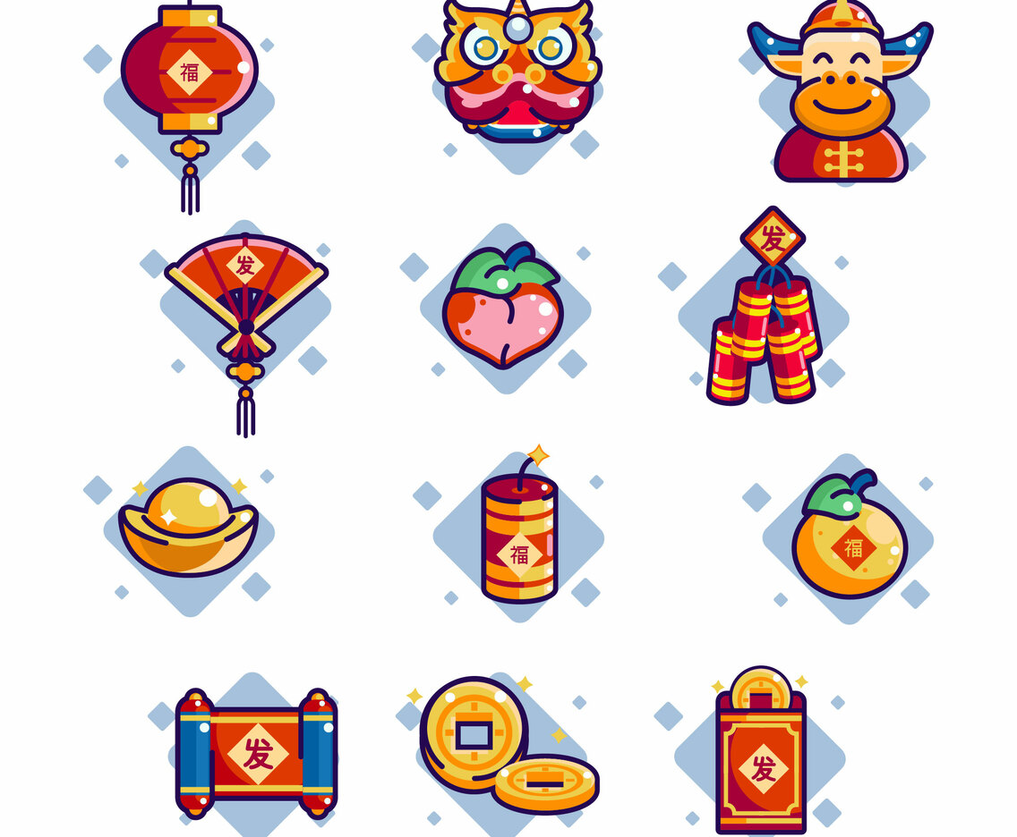 Chinese New Year icons